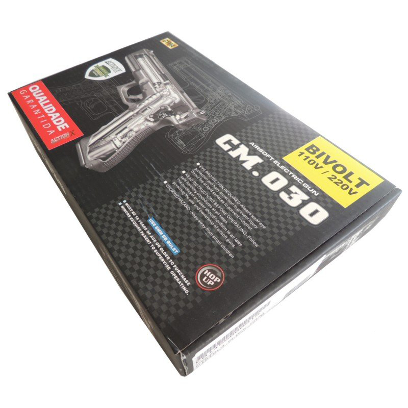 Pistola de Airsoft Elétrica CM030 Glock - 6mm - Cyma