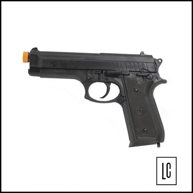 -pistola-de-airsoft-pt92-spring-6mm-munição-case-rossi-Loja-da-Carabina