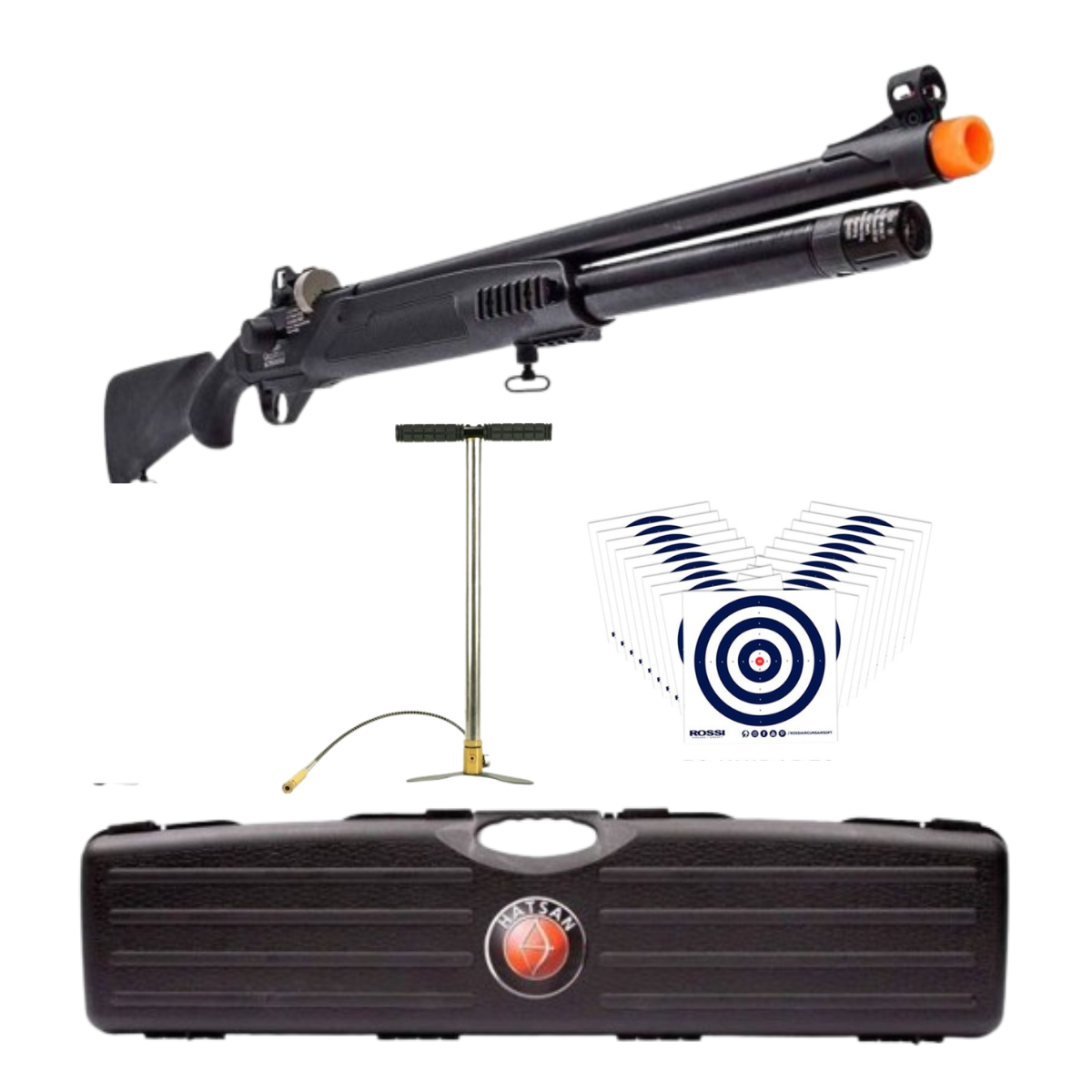 Carabina Hatsan Galatian 6 6.35mm + Bomba manual + Alvos