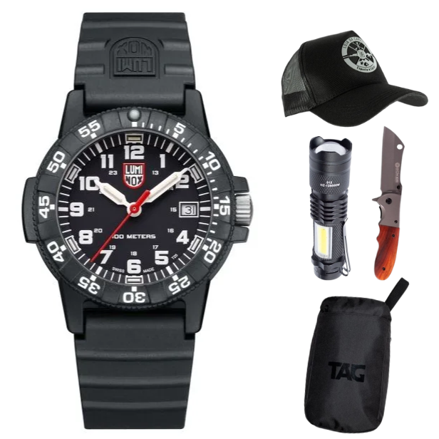 Relógio Luminox Leatherback Sea Turtle 39mm 0301 + KIT EDC