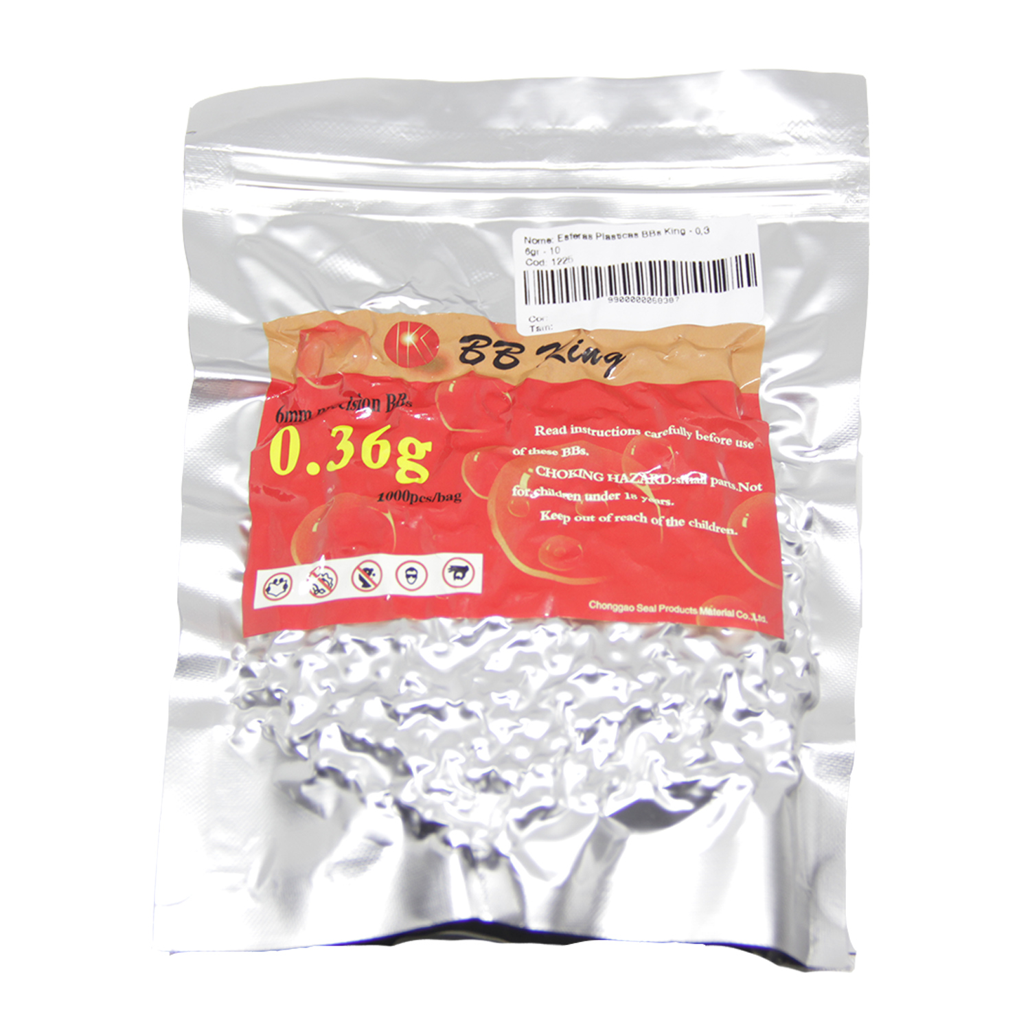 BBs airsoft sniper branca bbking