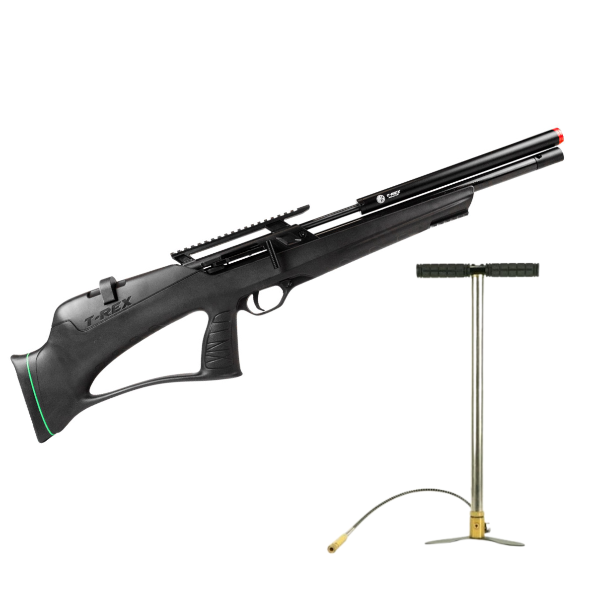 Carabina PCP Rossi T-Rex Bullpup VR 6.35mm Big Bore + Brinde Bomba Manual