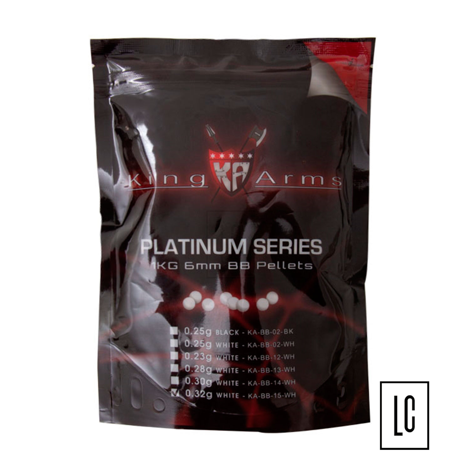 Esferas Plásticas BBs King Arms 0,32g