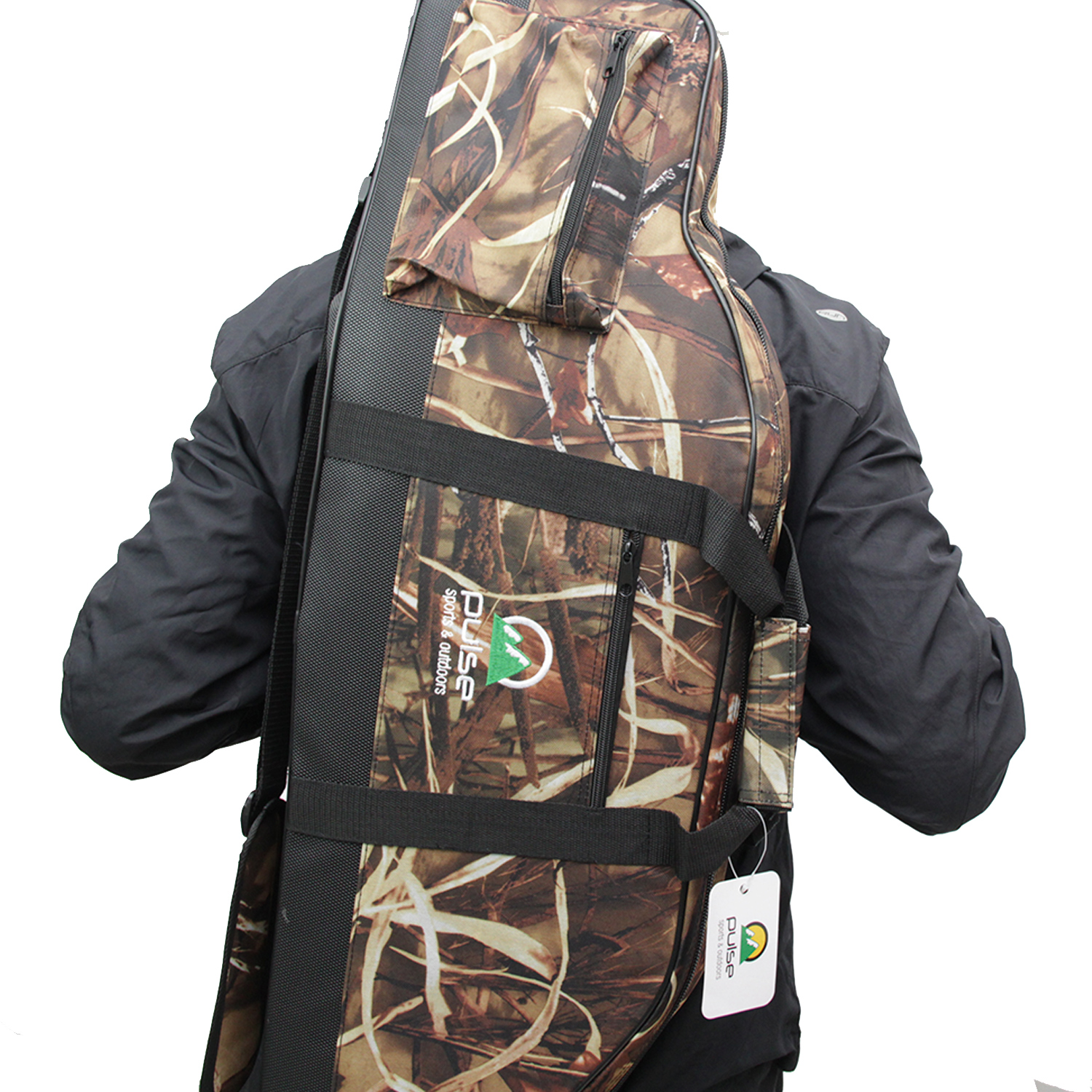 case estofado para armas com luneta pulse 130