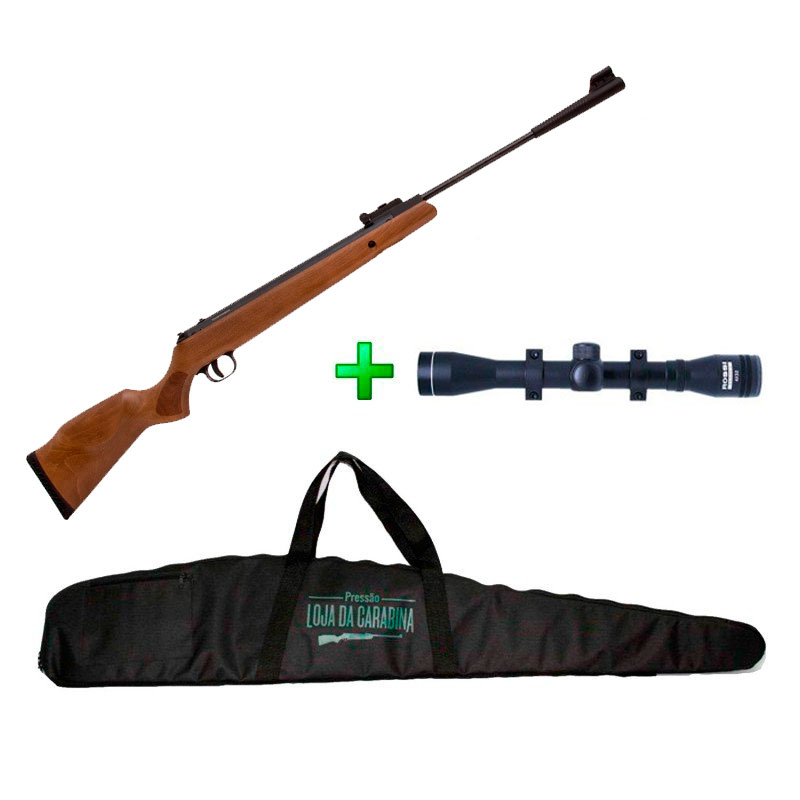 Carabina de Pressão Fixxar Desert Storm - 5.5mm + Luneta 4x32 + Capa