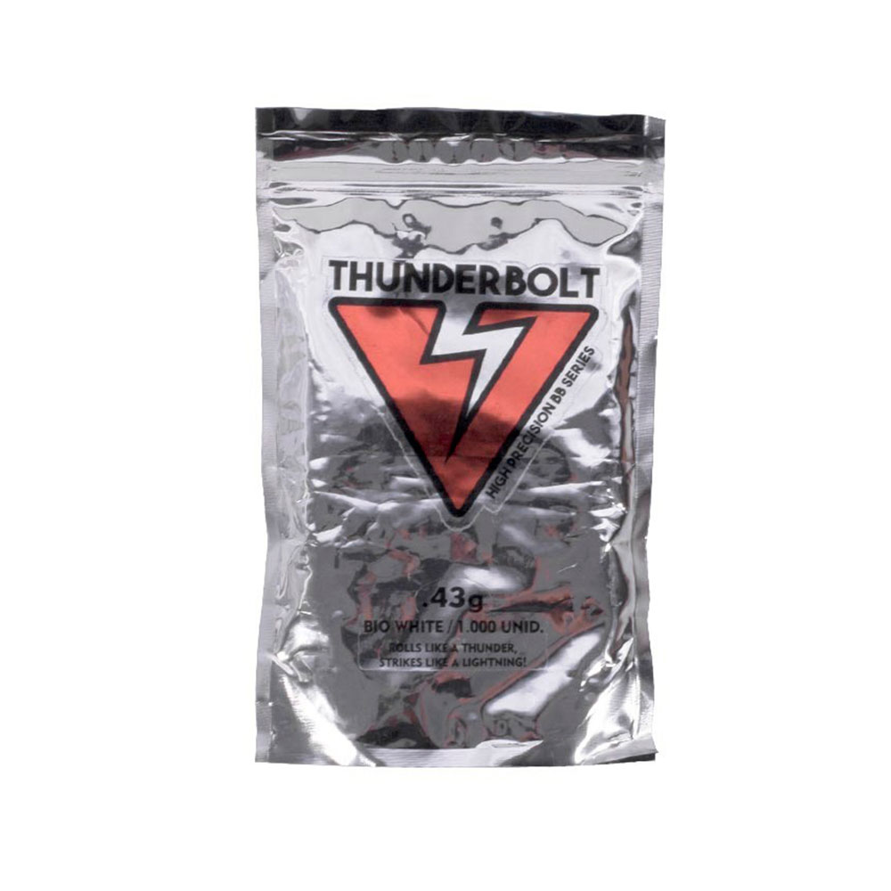 Esferas Plásticas bbs Thunderbolt 0,43g - 1000 Unidades