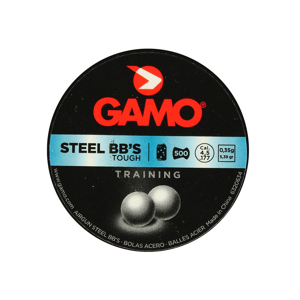 Esferas de Aço Gamo Steel Training - 4.5mm - 500 Unidades 
