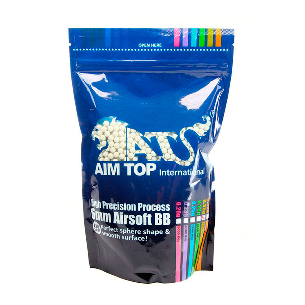 Esferas Plásticas Aim Top 0,30g - 3300 Unidades