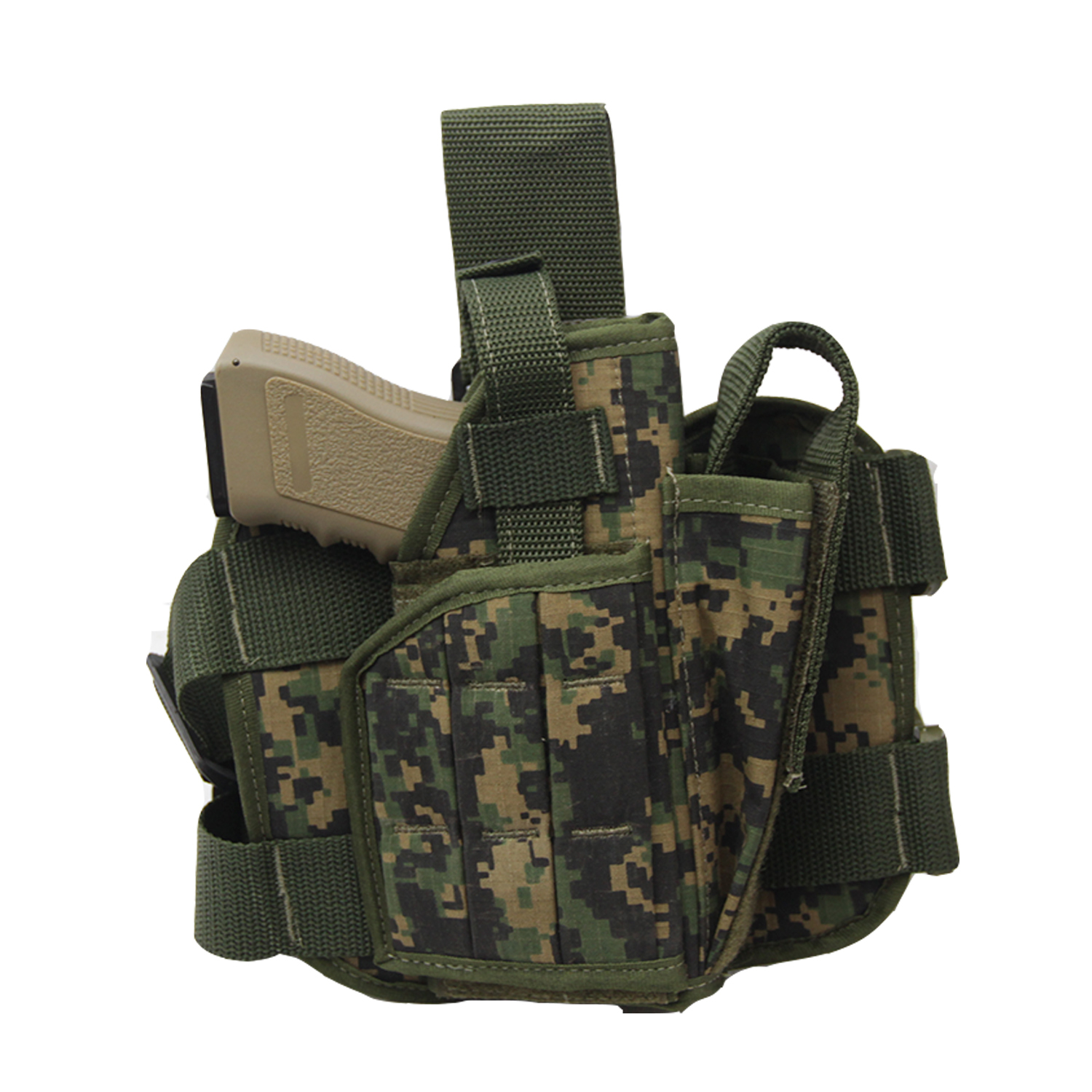 Coldre perna pistola airsoft porta magazine