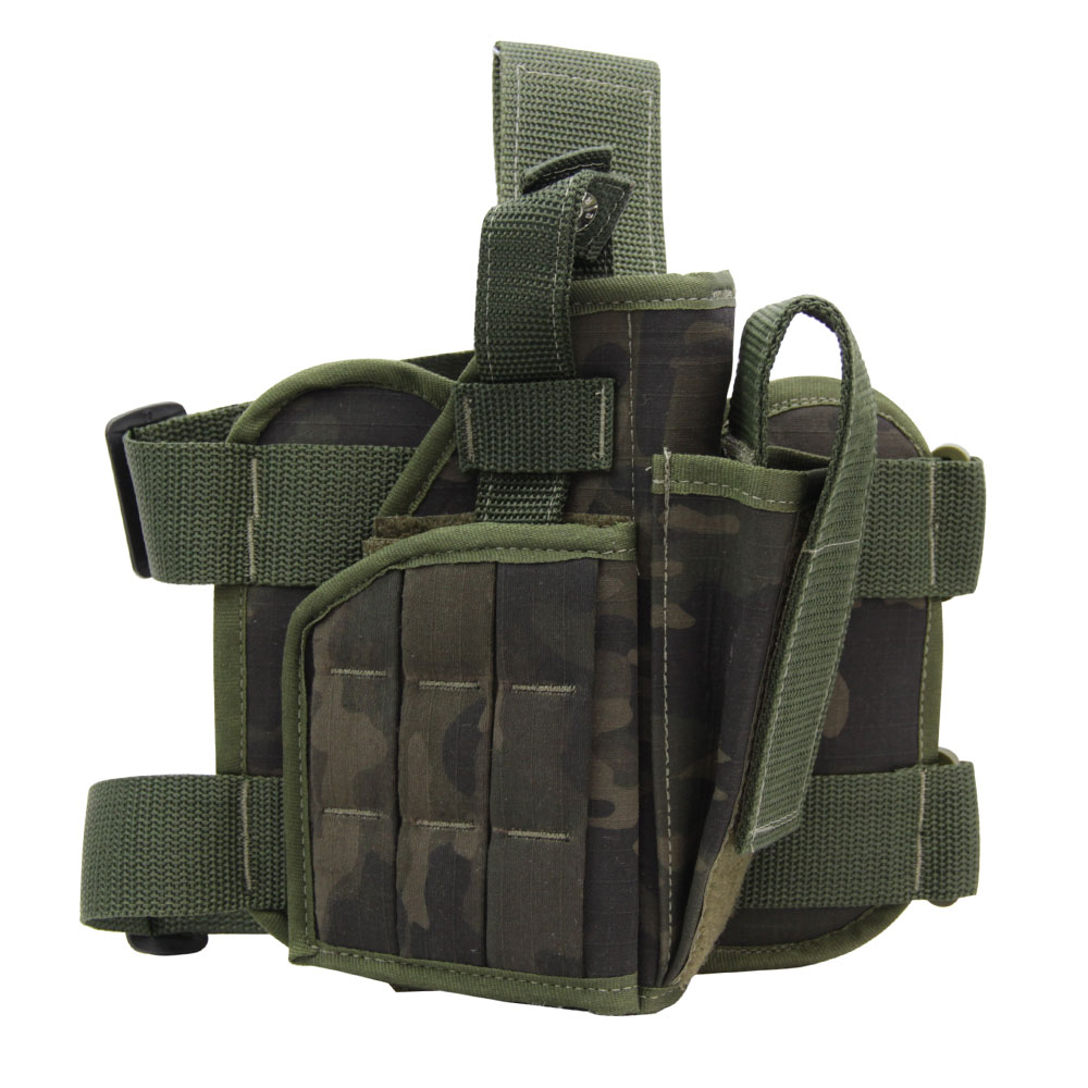 Coldre P/ Perna com Porta Mag - Multicam Black