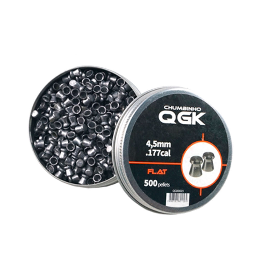 Chumbinho QGK Flat - 4,5mm - 500 Unidades 