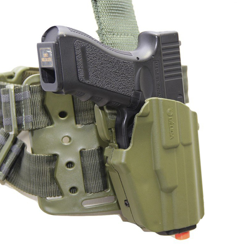 Coldre Universal Rígido Evolution II Verde Oliva - Canhoto - Bélica