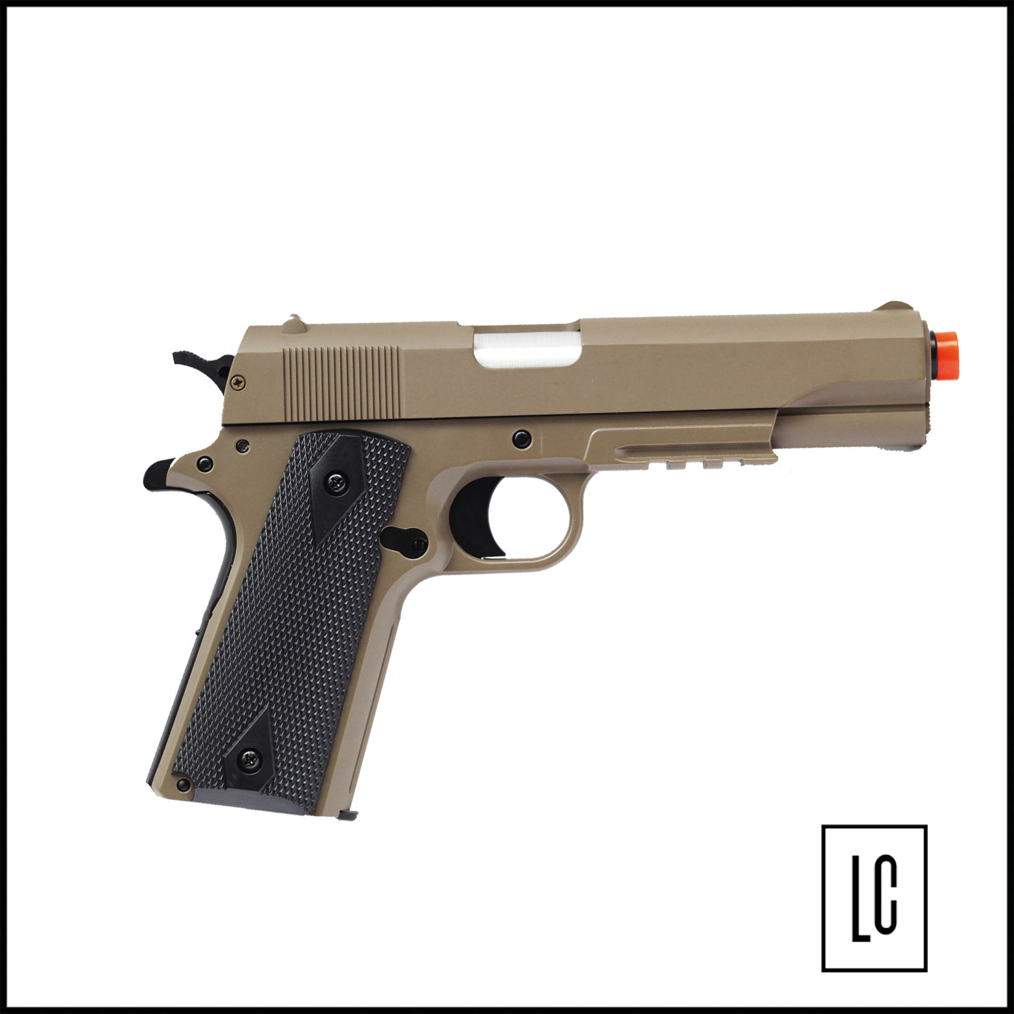 Pistola-de-Airsoft-Colt-M1911-A1-Dark-Earth-6mm-Cybergun-loja-da-carabina
