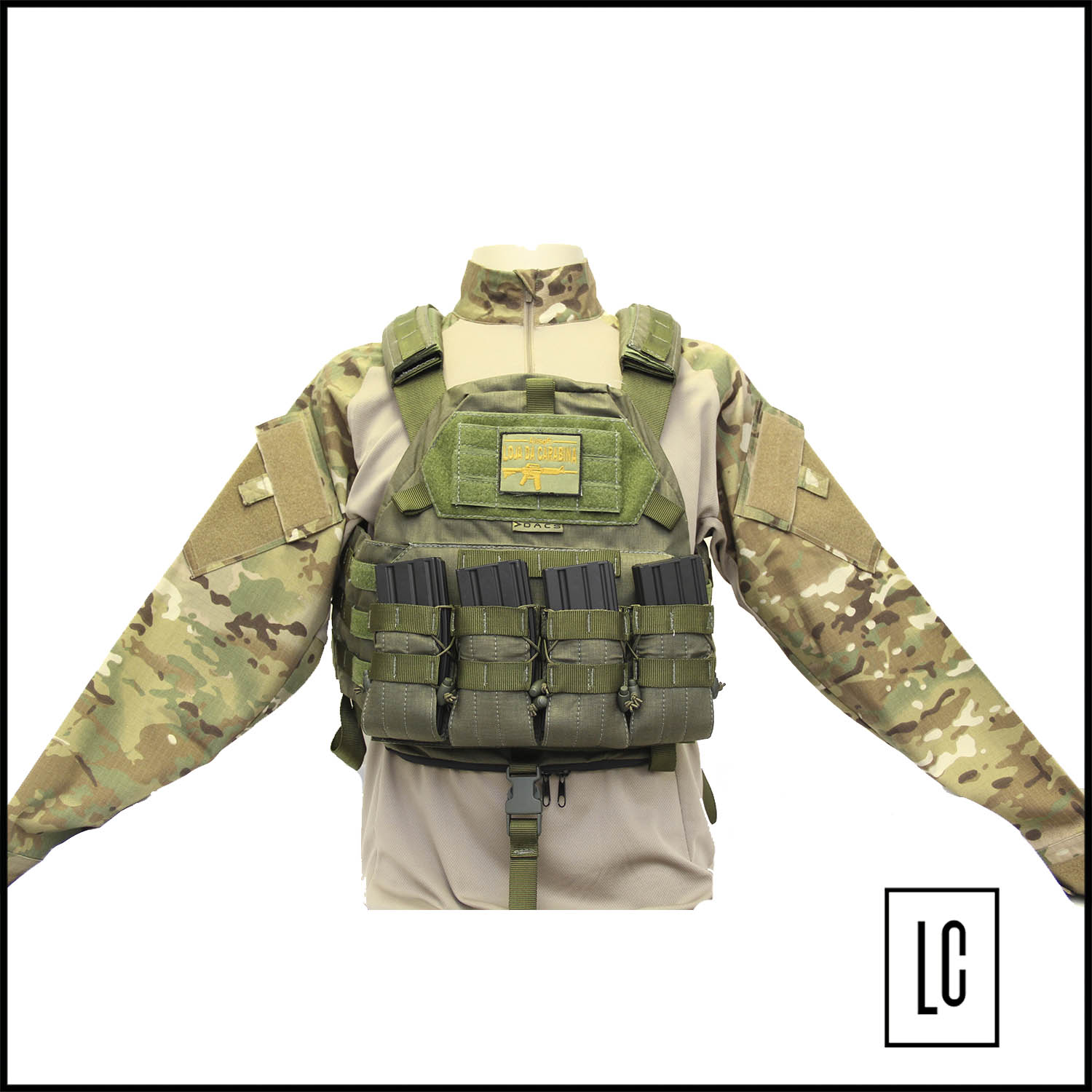 colete-tatico-modular-templario-verde-Dacs-completo