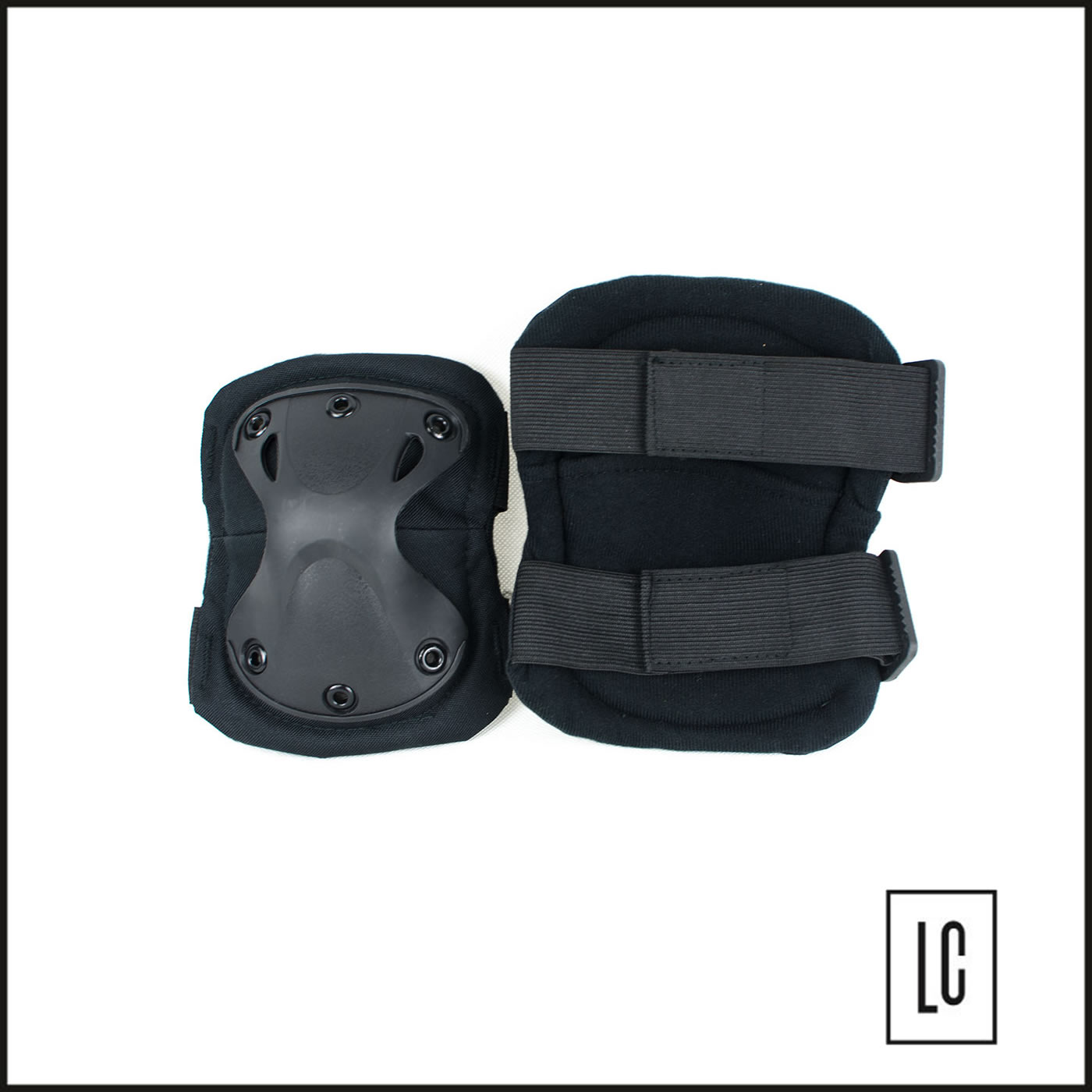 kit-joelheira-e-cotoveleira-preta-actionx-para-airsoft-