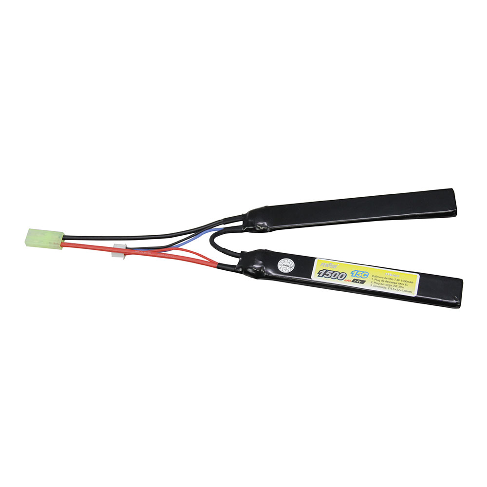 Bateria Airsoft LiPo 7.4V / 1500mAh 15C