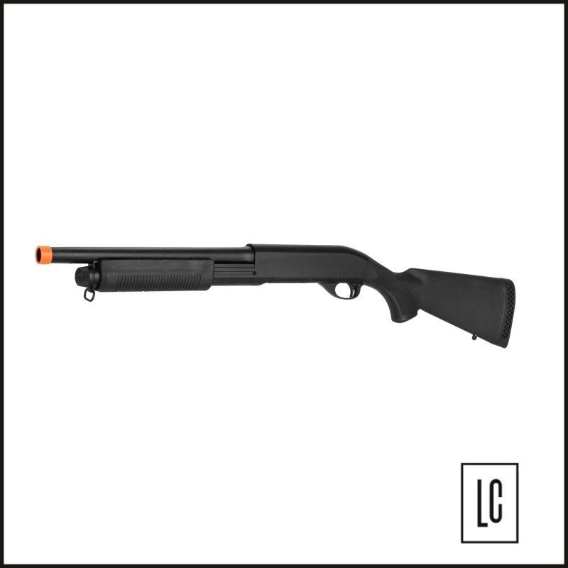 Carabina Airsoft Shotgun M870 - ABS - 6mm + Cartuchos + Cartucheira P/Corpo LC