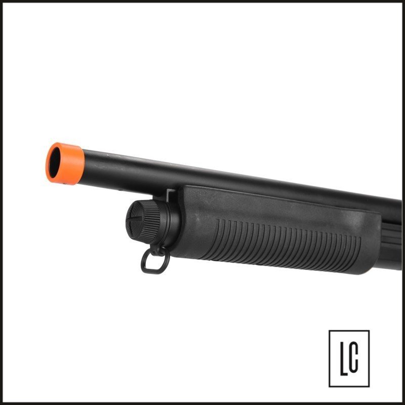 Carabina Airsoft Shotgun M870 - ABS - 6mm + Cartuchos + Cartucheira P/Corpo LC