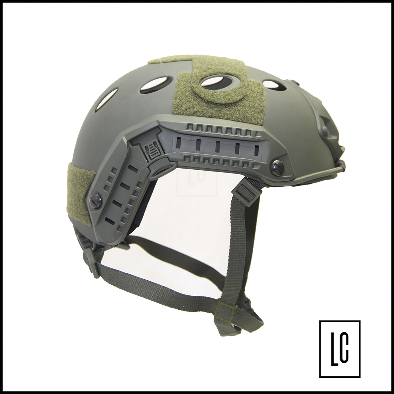 capacete-tatico-fast-p1-ajustável-verde-oliva-loja-da-carabina