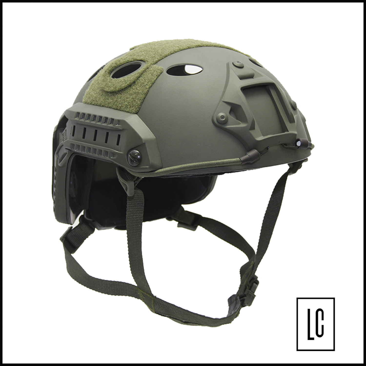 capacete-tatico-fast-p1-ajustável-verde-oliva-loja-da-carabina