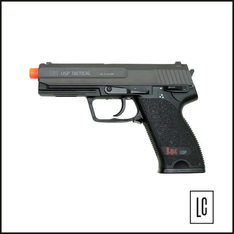Pistola-Airsoft-Elétrica-USP-Tactical-6mm-HK-Coldre-Magazine-Extra-Loja-da-Carabina