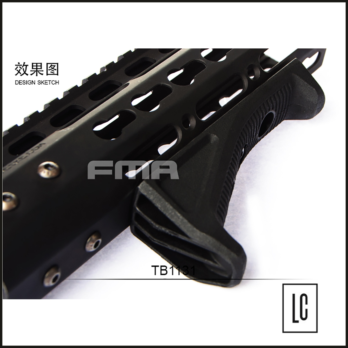 Grip Angular PKeymod-Black - FMA-Loja-da-Carabina