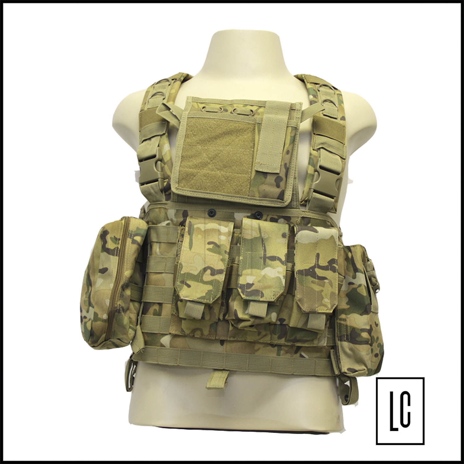 Colete-Tático-Chest-Rig-5.56-M4s-Multicam-Loja-da-Carabina