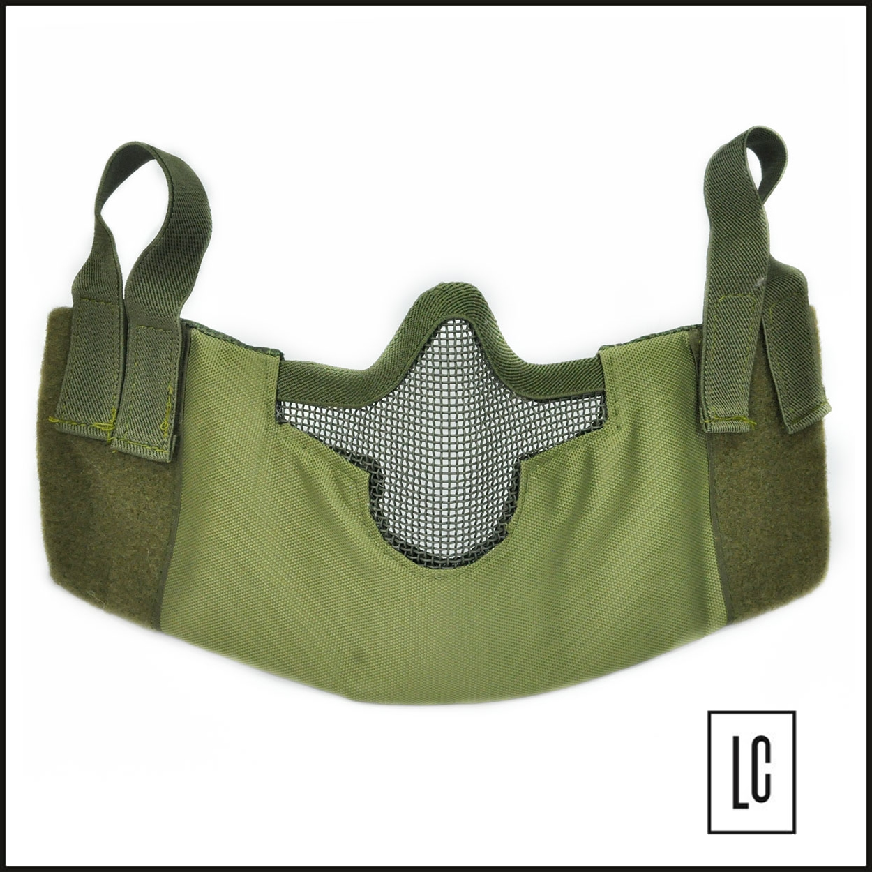 Máscara-de-proteção-facial-de-tela-V2-Verde-Oliva-EVO-Tactical-Loja-da-Carabina