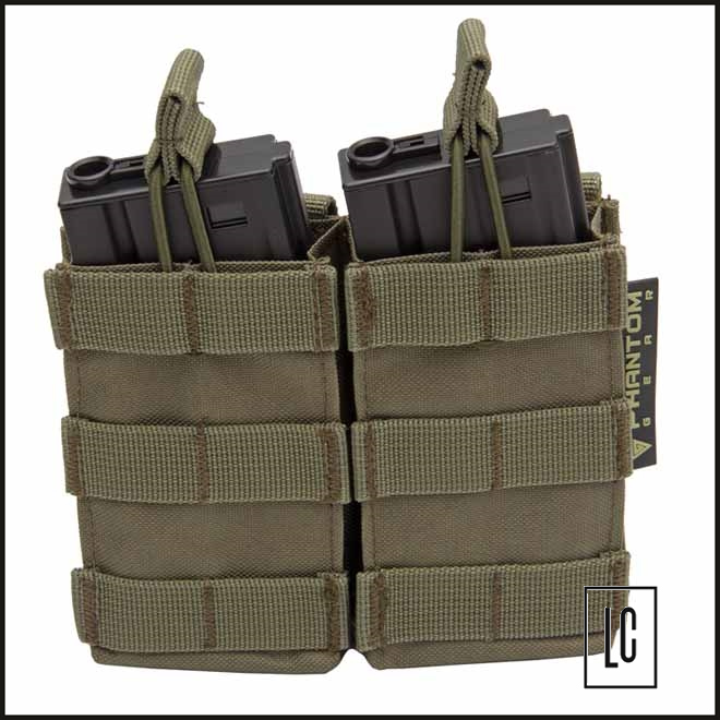 Bolso-Porta-Magazine-Duplo-M4M16-VerdeOliva-Phantom-Gear-Loja-da-Carabina