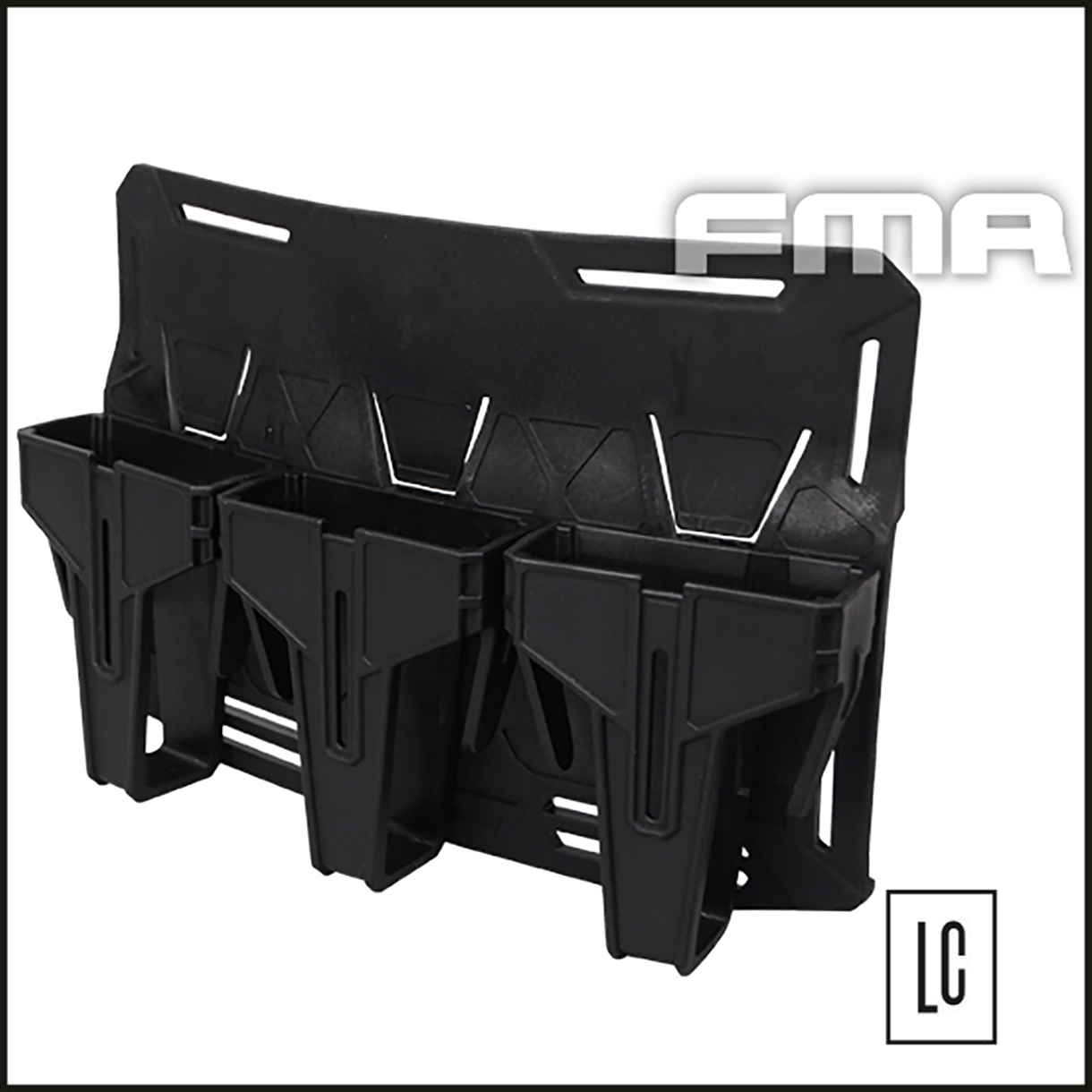 Porta Carregador Triplo Kangaroo PColete Modular - Black - FMA-Loja-da-Carabina