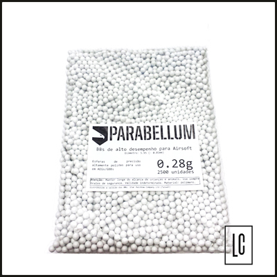 Esferas-Plásticas-BBs-Parabellum-0,28g-2500-Unidades-Loja-da-Carabina