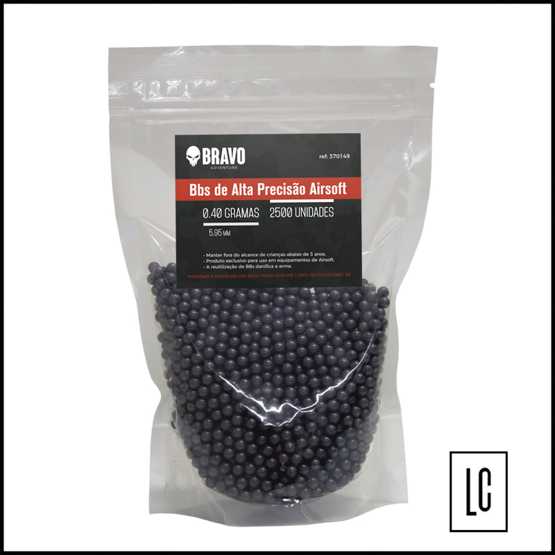 Esferas-Plásticas-BBs-Bravo-Militar-0,40g-2500-Unidades-Loja-da-Carabina