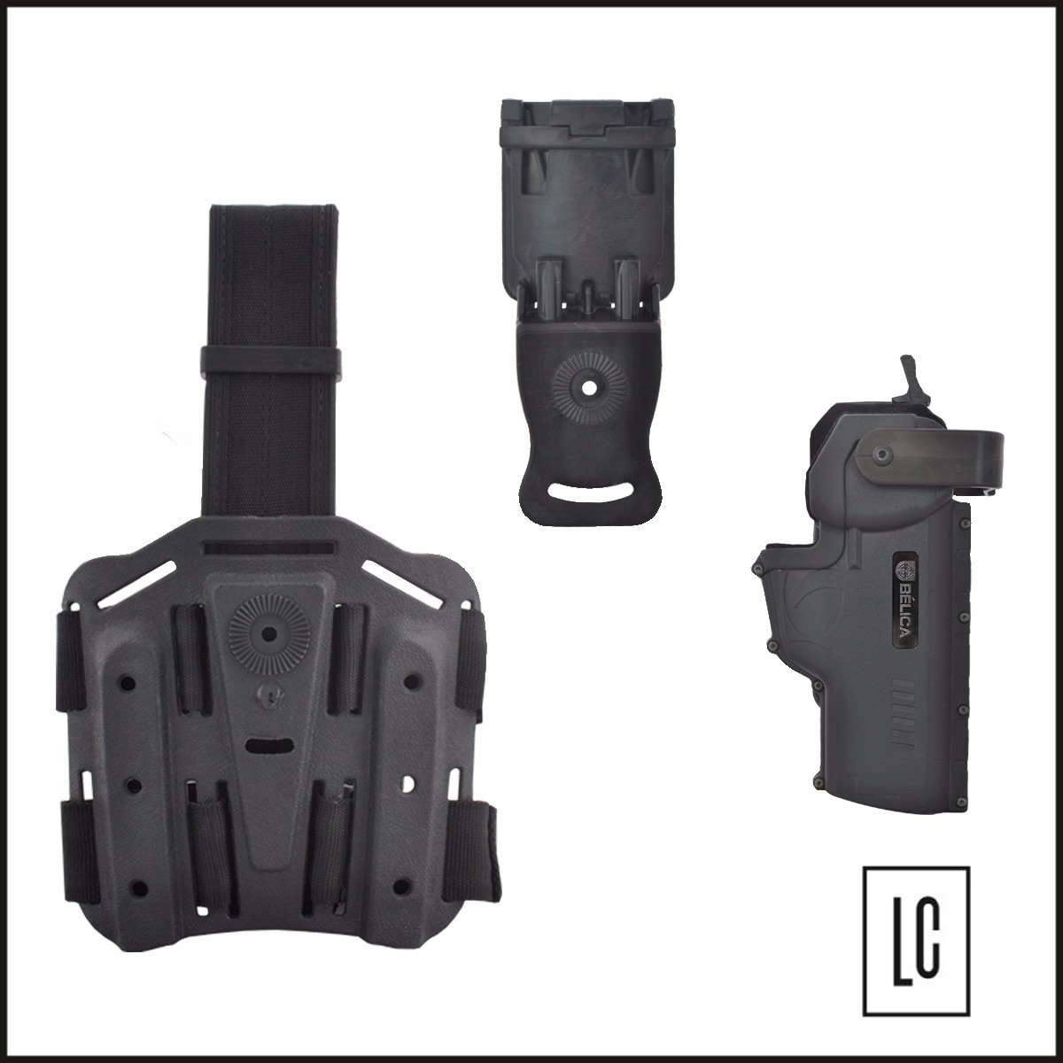 Coldre-Combo-Safe-Canhoto-Preto- Bélica-Loja-da-Carabina