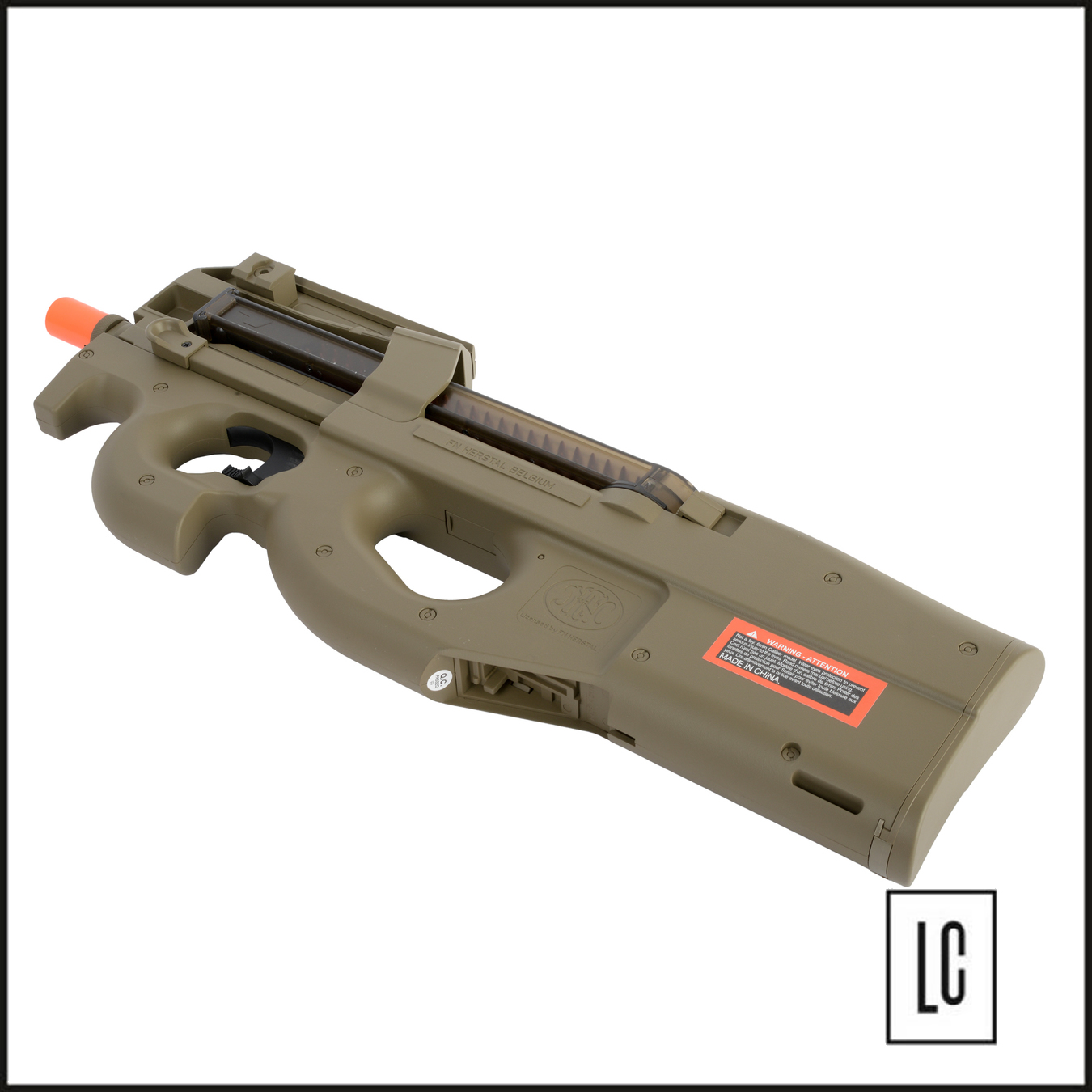Rifle-Airsoft-FN-P90-Tan-6mm-Cybergun-Loja-da-Carabina