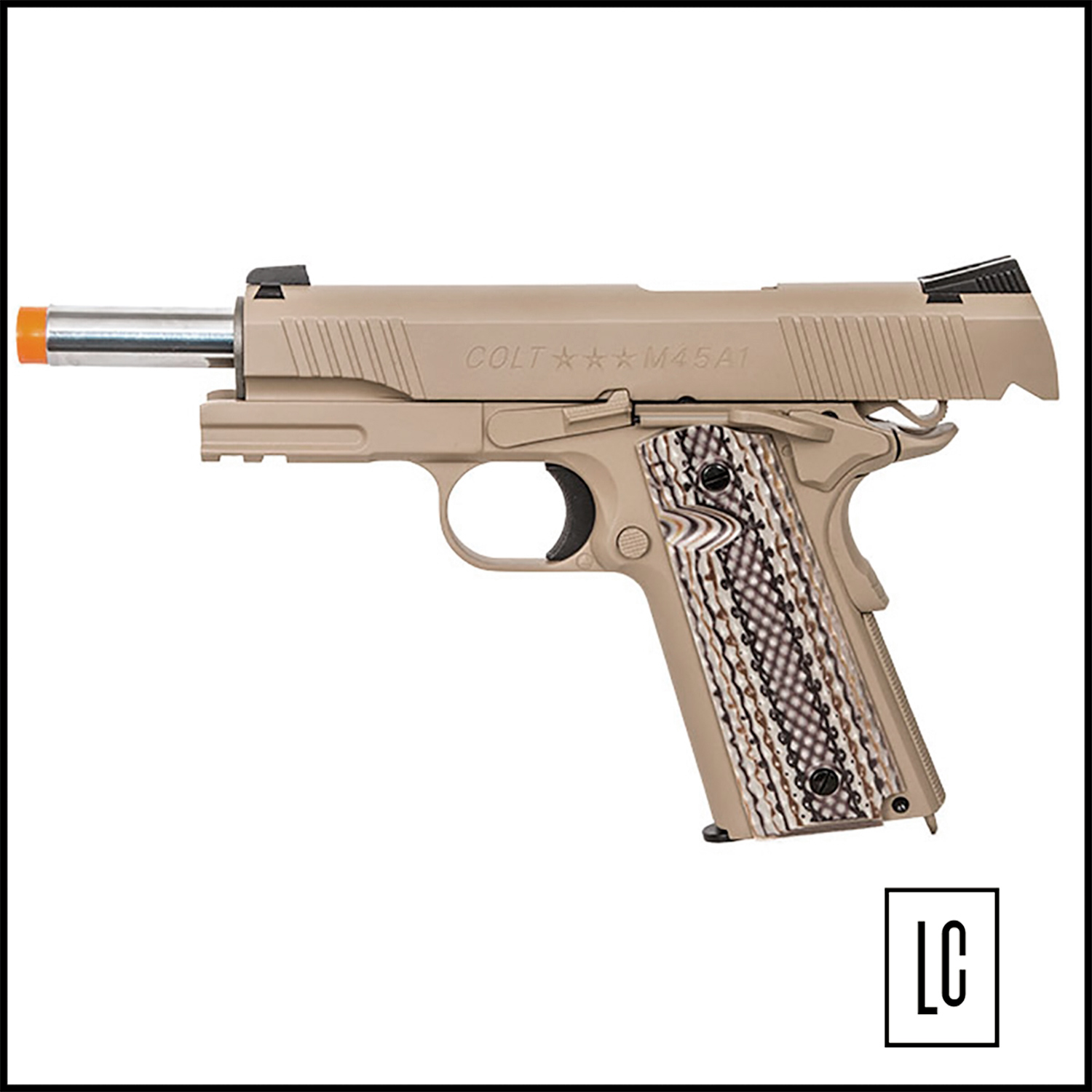 pistola-de-airsoft-co2-cybergun-colt-1911-loja-carabina-m45a1-full-metal-blowback