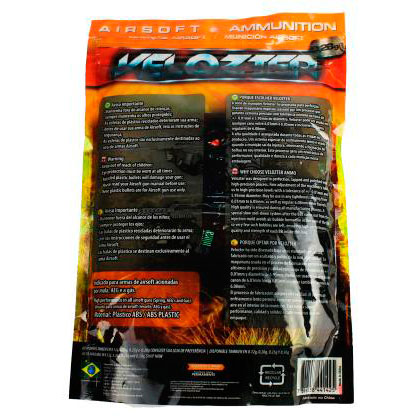 Esferas Plásticas BBs Velozter - 0,28g - 3500 Unidades