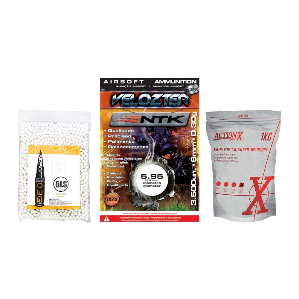 Kit 3 Pacotes de Esferas Plásticas 0,30g