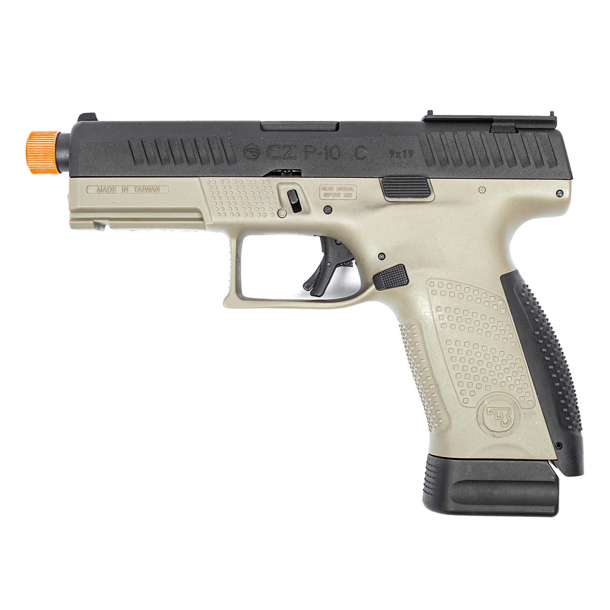 Pistola Airsoft Co2 CZ P-10C Dual Tone FDE OR-OT 6mm Licenciada