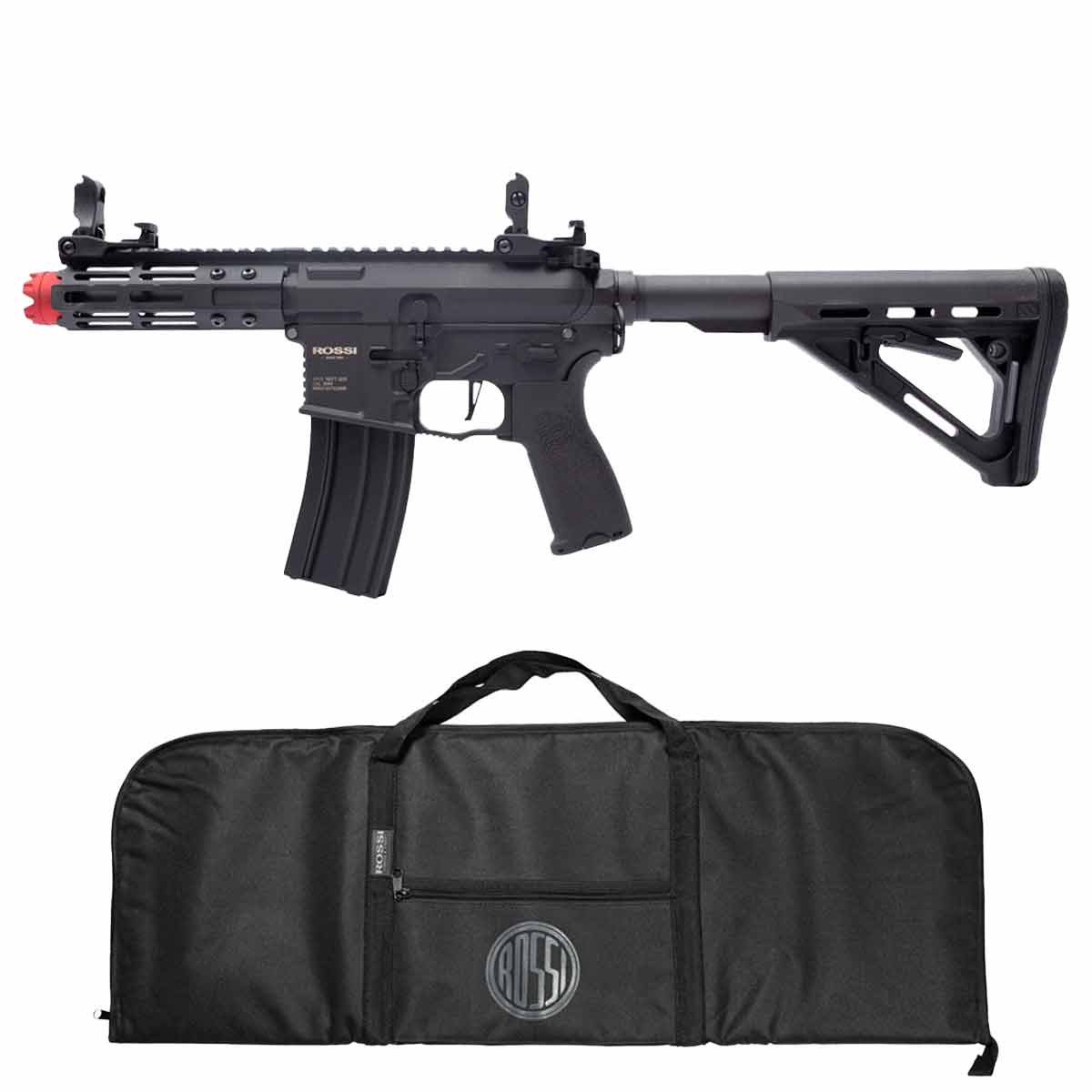 Airsoft AR15 Neptune PDW + Capa Universal LC para Fuzil Airsoft Acolchoada 90cm