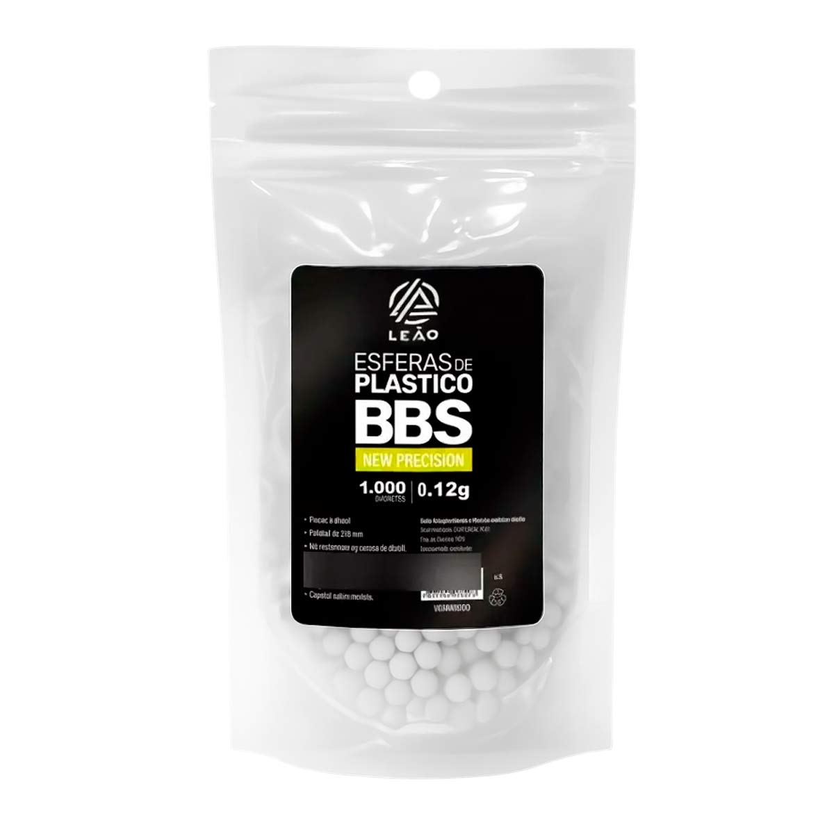 Airsoft BBs 0.12g 6mm Leão 1000 Unidades