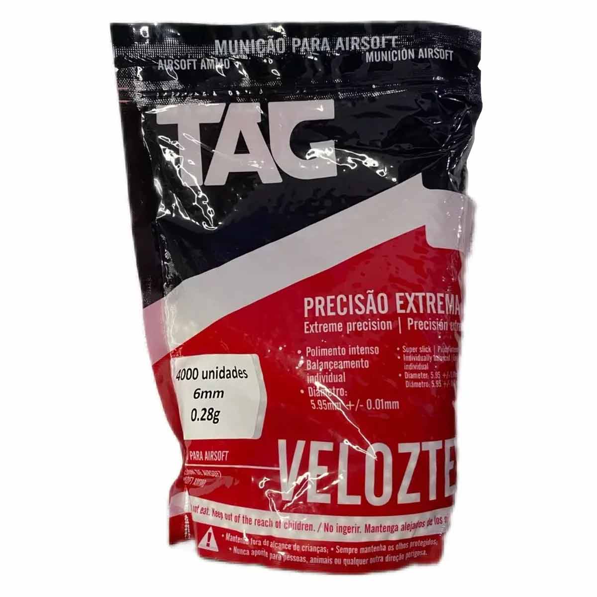 Airsoft BBs 0.28g TAG Velozter 4000 Un