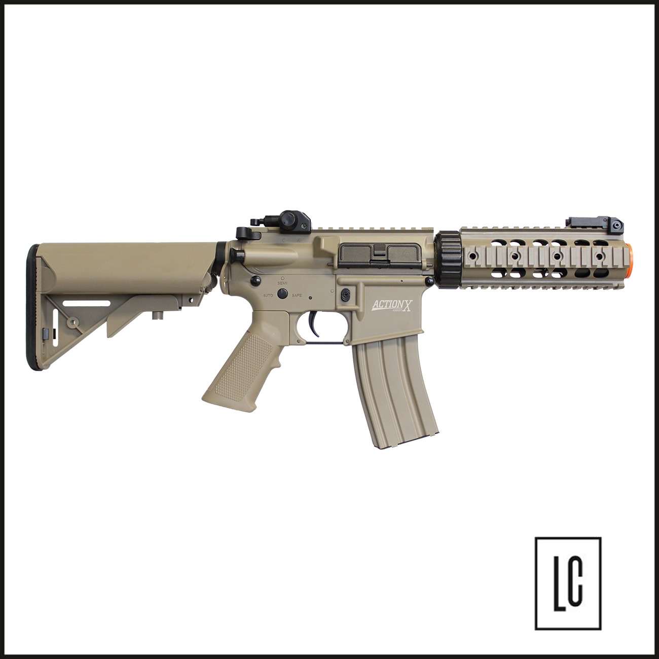 Rifle-Airsoft-M4A1-Tan-Custom-By-ActionX-6mm-Cyma-Loja-da-Carabina