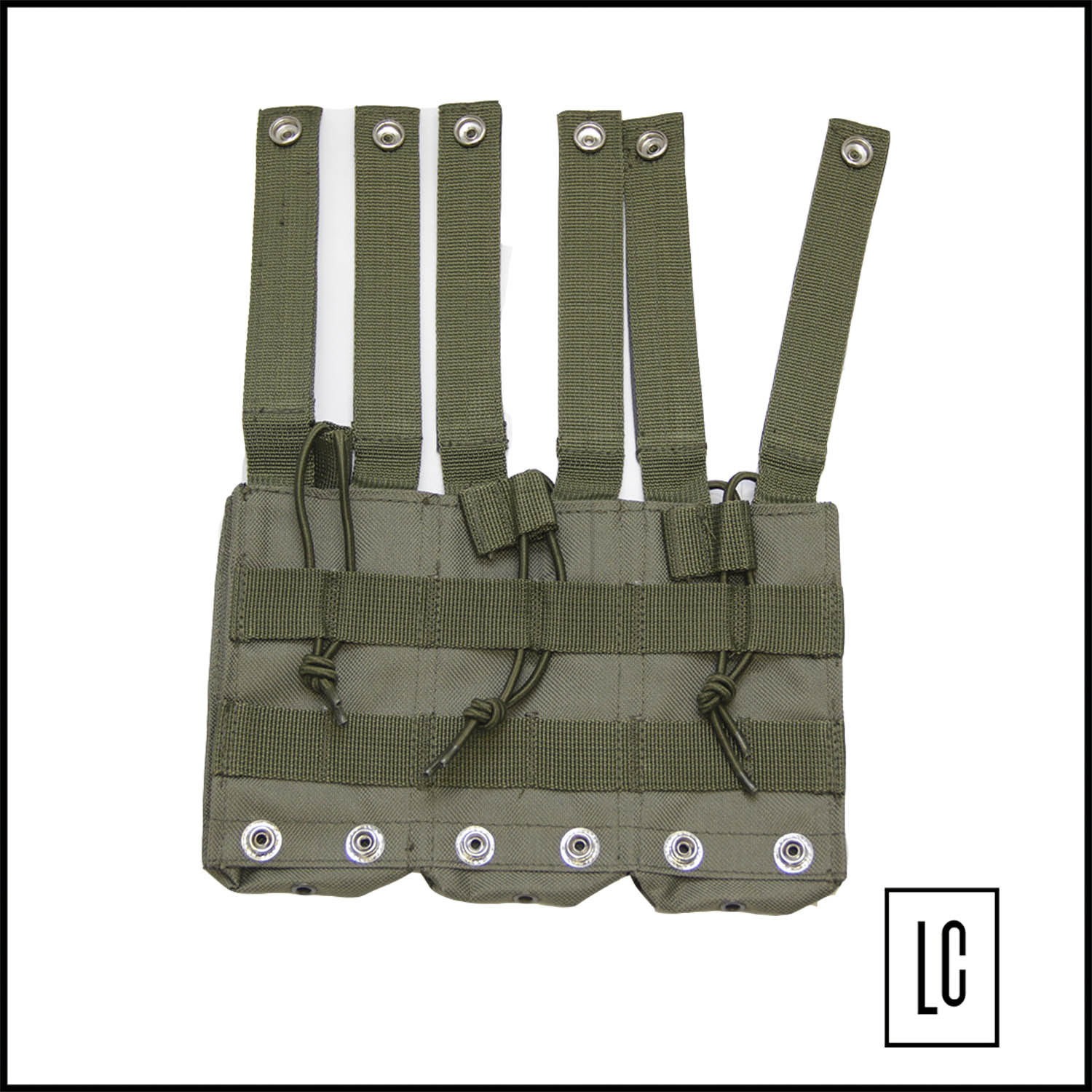 Bolso Porta Magazine Triplo M4M16 - Verde Oliva - Phantom Gear 