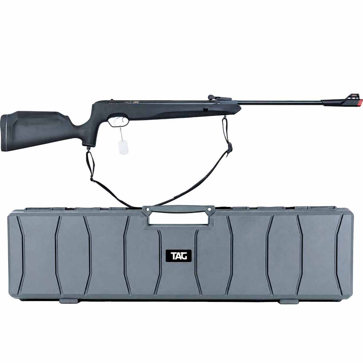 Carabina de Pressão Nova Naja 5.5mm TAG + Case Rígido Defense 120 Cinza