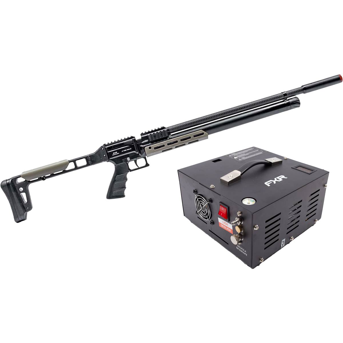 Carabina PCP AP1000 Nomad Artemis 6.35mm + Compressor