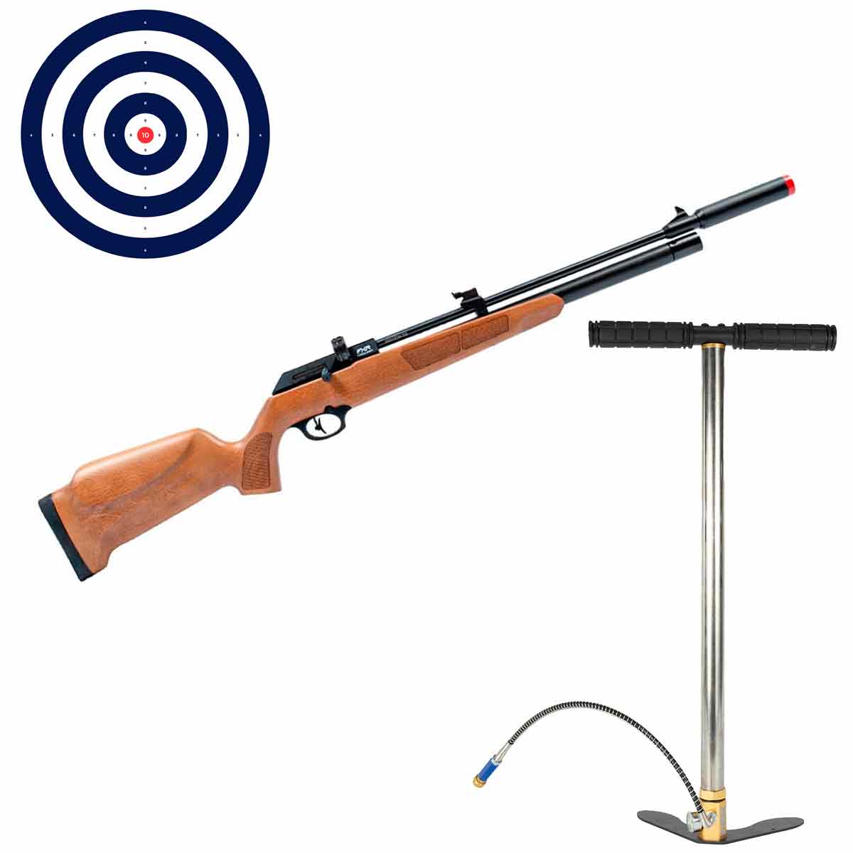 Carabina PCP Artemis PR900W G3 VR 4.5mm + Bomba Manual + Alvos