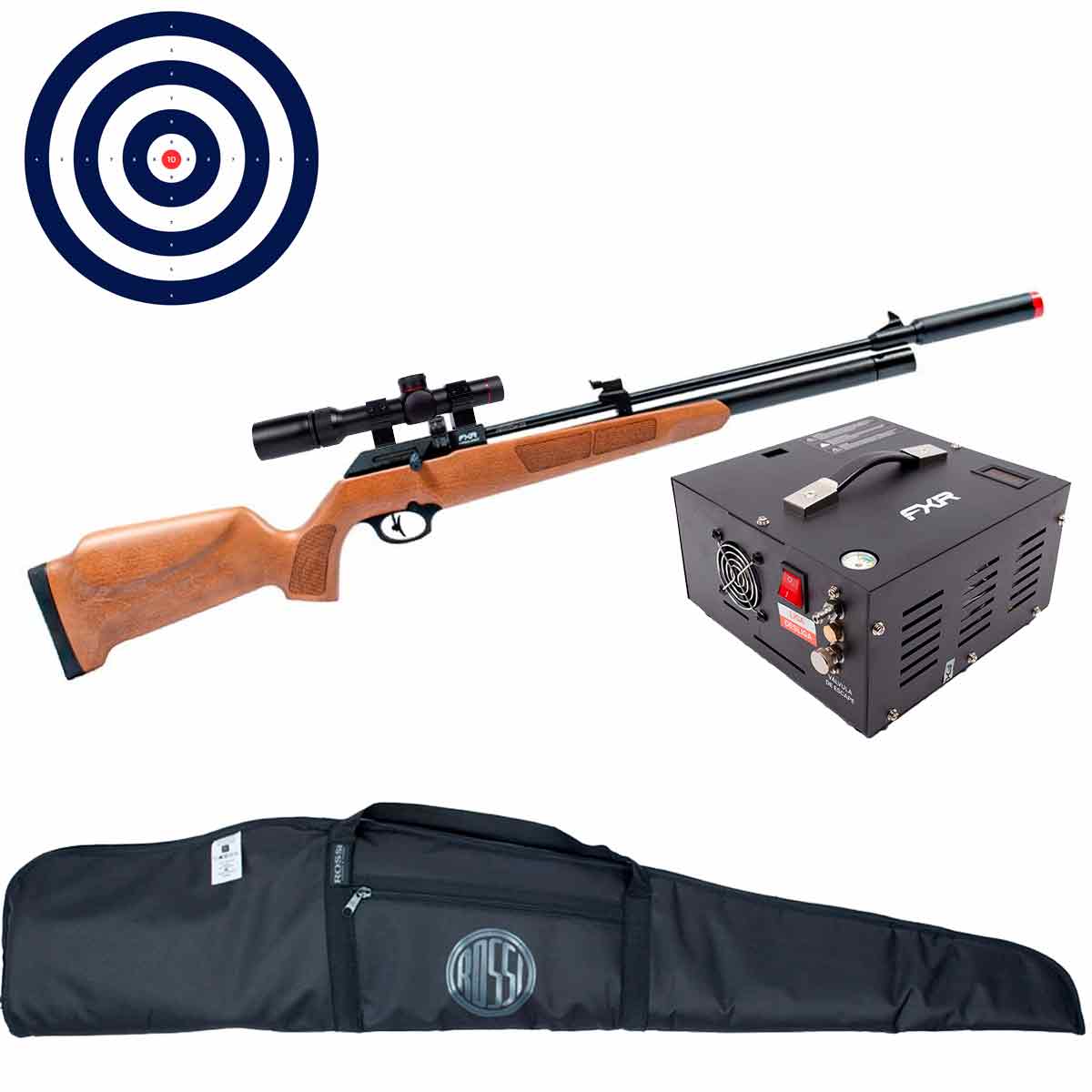 Carabina PCP Artemis PR900W G3 VR 4.5mm + Compressor + Luneta SR 1.5-5x20 WA + Capa + Alvos