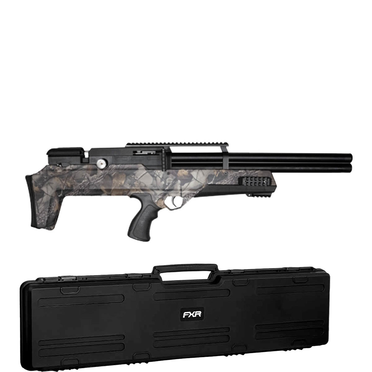 Carabina PCP Bullpup Behemoth PS-R2-SF Camuflada 4.5mm + Case FXR 120cm