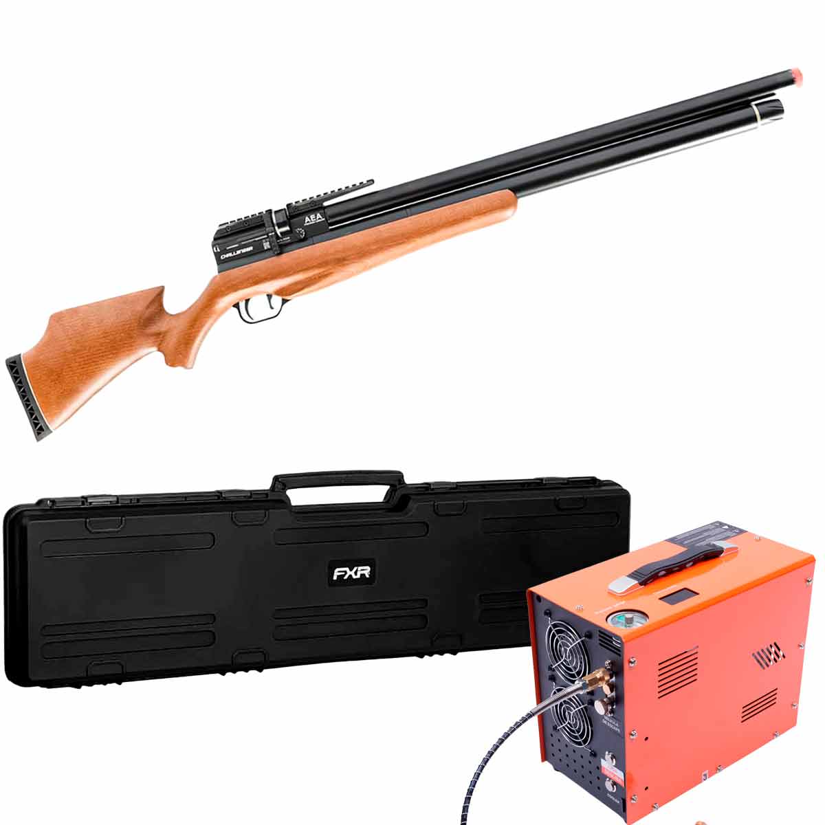 Carabina PCP Challenger Nova AEA 5.5mm + Compressor + Case