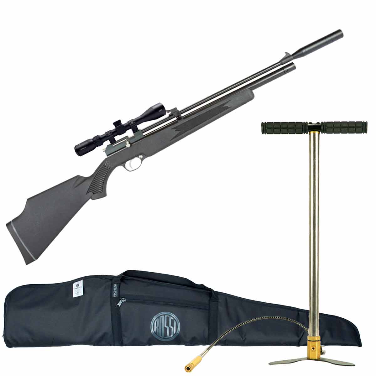 Carabina PCP PR900S G2 5.5mm + Luneta 3-9X40 + Bomba Manual 300 BAR + Capa